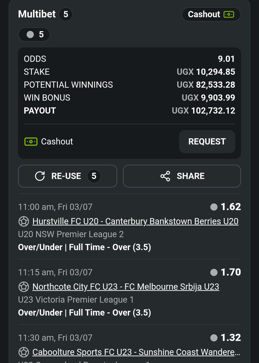 UG_Punter's tweet photo. Morning goals 😎
Odds 9
78S6TTY
💵💵💵💵 https://t.co/HKJmtdmDMj
