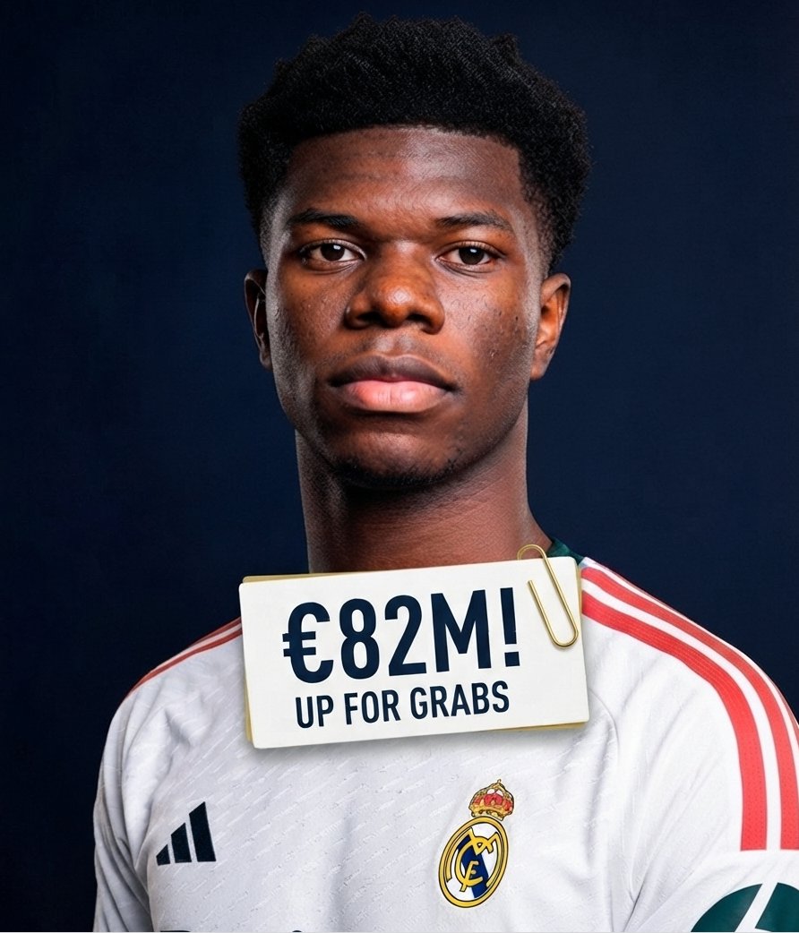 MarKiinDey's tweet photo. 💣🚨 BREAKING: Real Madrid are open to selling Aurélien Tchouaméni for €82m!

The club is looking to raise funds for a marquee midfield signing, with Enzo Fernández top of the list.

Manchester United remain interested, but Tchouaméni currently prefers to stay at the Bernabéu.

His future now rests with Jose Mourinho's decision.