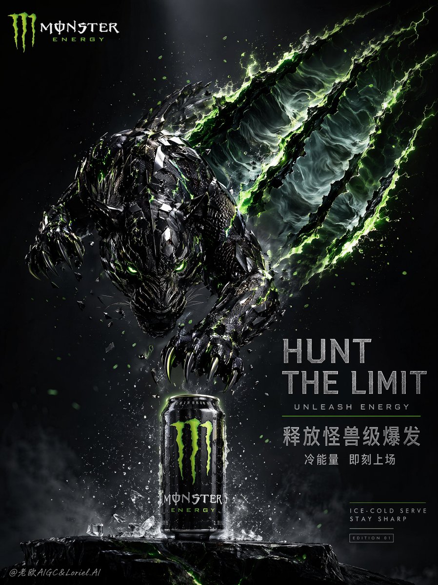 Cinematic Beast Energy Drink Poster
