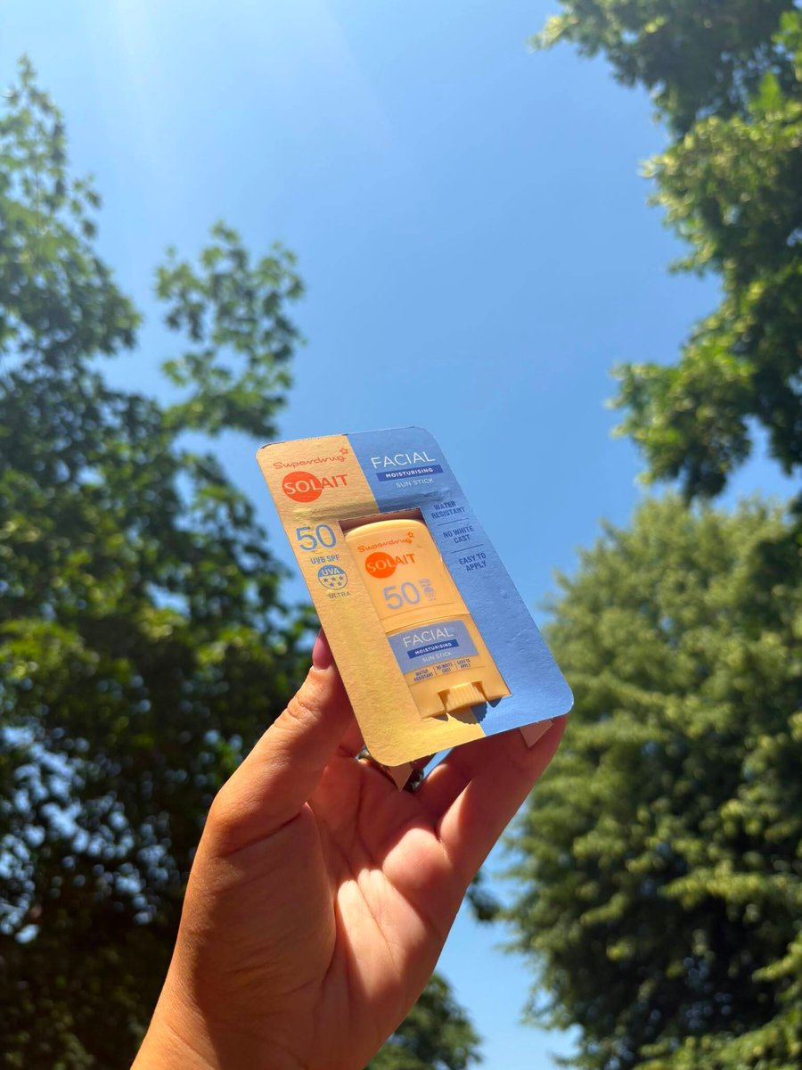 superdrug's tweet photo. RT &amp; follow 2 #WIN a Solait SPF 50 Facial Moisturising Sun Stick ✨ Competition ends 23:59 06/07/26, Ts&amp;Cs apply please see bio. 16+ and UK only. Superdrug Stores plc is the promoter https://t.co/vXVFKkuQz4