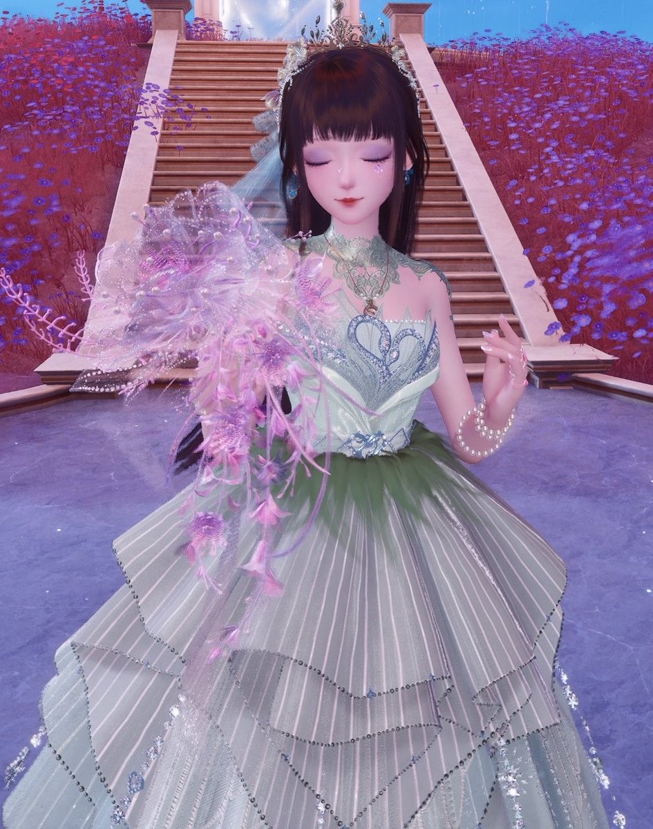 samiartstyle's tweet photo. The closest I could possibly get it too, but I made Nikki  @InfinityNikkiEN into me and my wedding dress I will be a bride in 15 days!!! https://t.co/xQeSz3ptqt