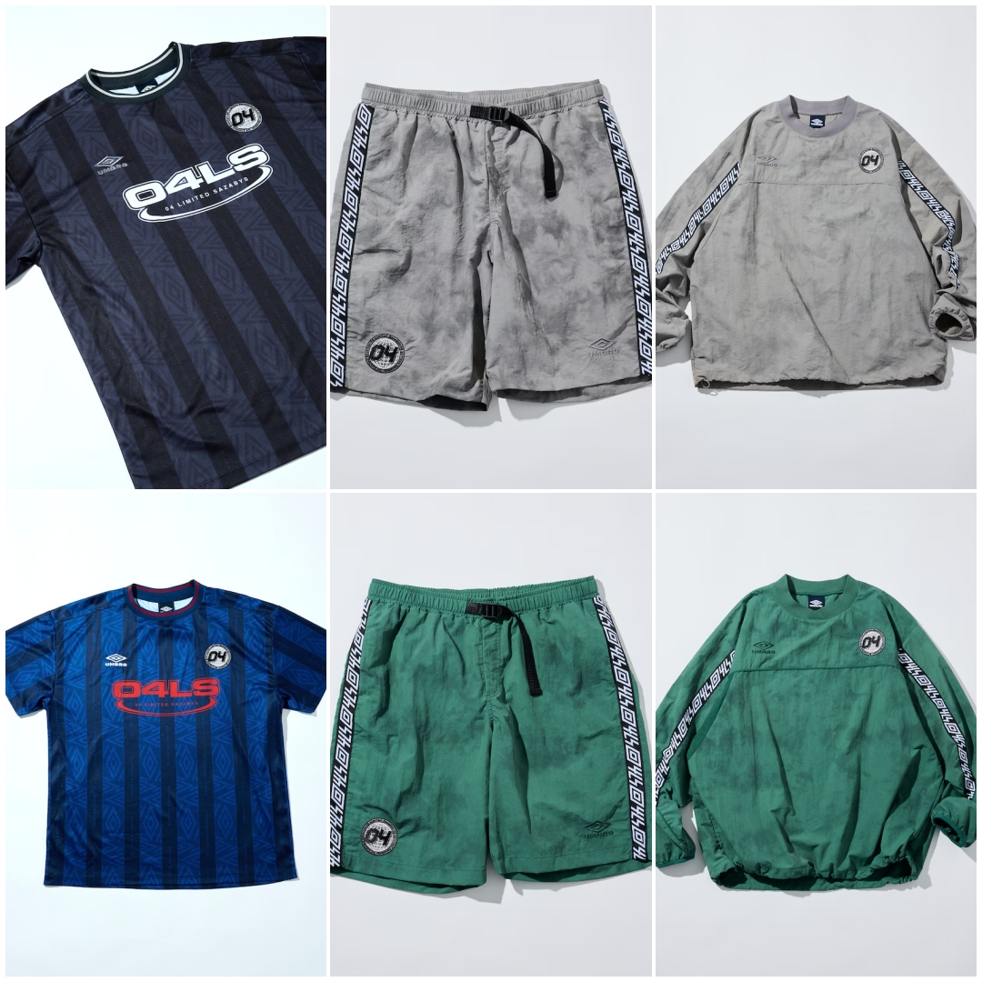 fullress's tweet photo. UMBRO × 04 Limited Sazabys コラボアイテムが2026年 7/9 12:00 発売 (アンブロ フォー・リミテッド・サザビーズ)

https://t.co/ufuI0WU61z
@04LS_nagoya
@04GENLS
@hirokaz04ls
@ogaryu69
@kouhei04ls https://t.co/D2E0eamCAz