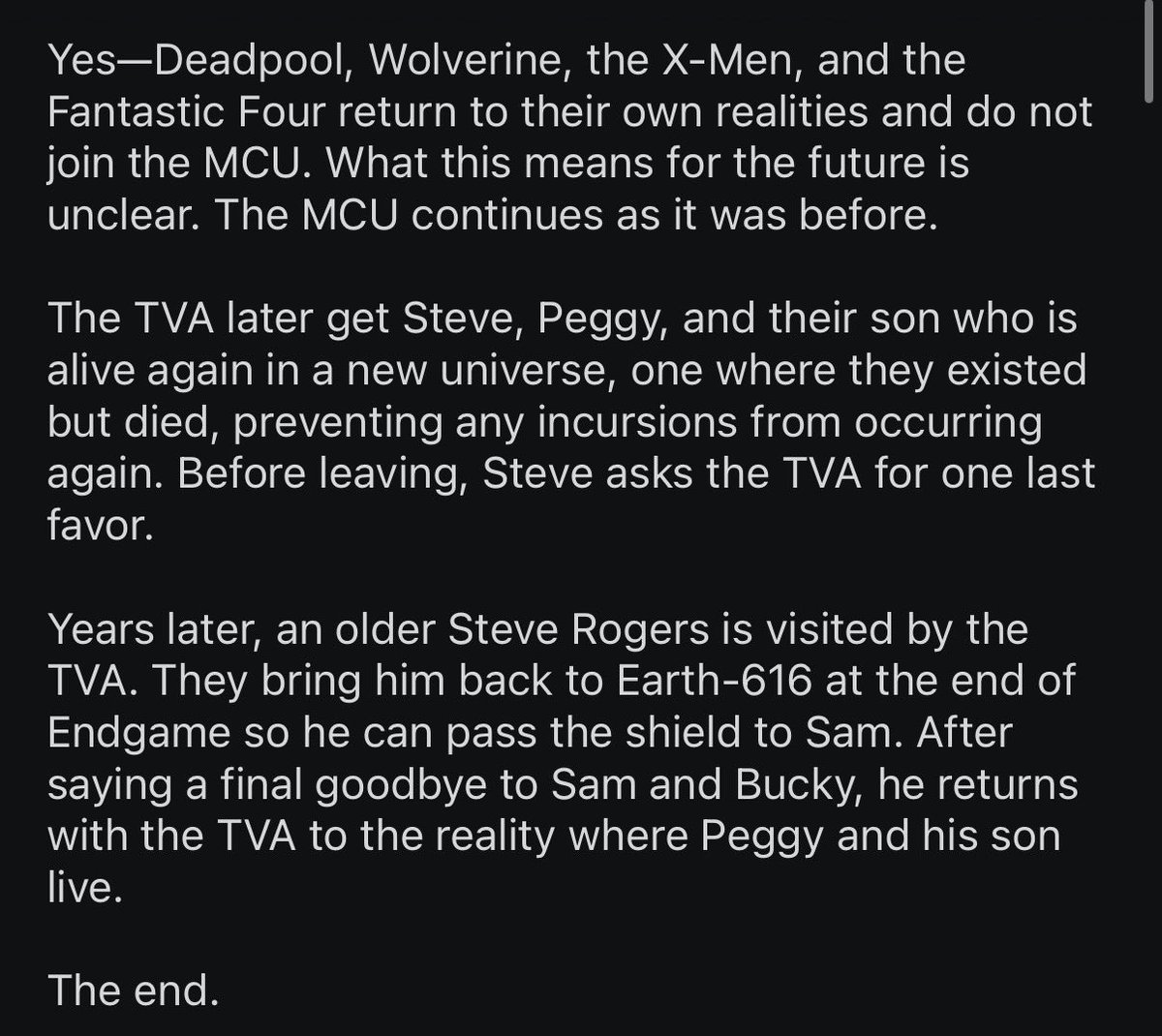 avarlet95's tweet photo. #SecretWars

Oh, I forgot to mention: Doom isn’t killed and returns to the Fantastic Four universe. And the major thing is that when Loki recreates the multiverse at the end, he makes one change - Tony is alive again and back with his family in Earth-616. https://t.co/o1BezMo8LB
