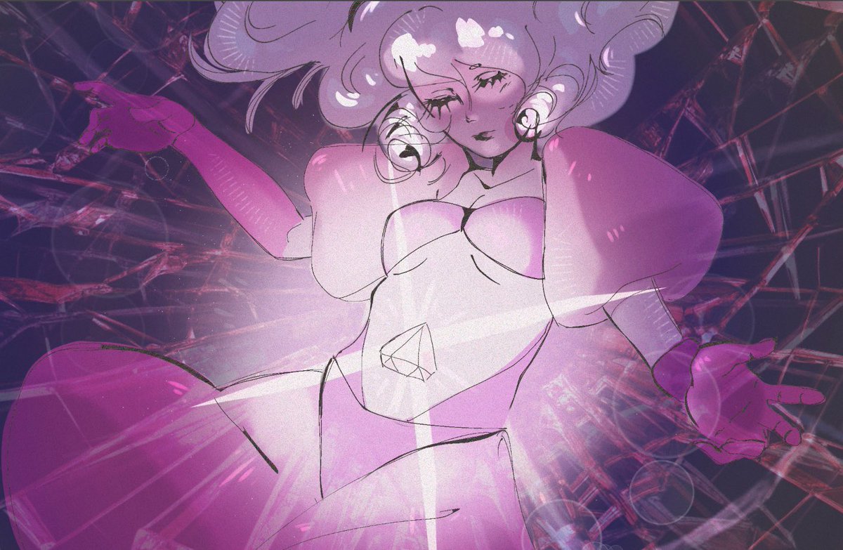 flavored_jello's tweet photo. Wanted to draw Pink diamond after my rewatch (lowk old I drew this like weeks ago 😓) #stevenuniverse https://t.co/RSJmv4TIbo