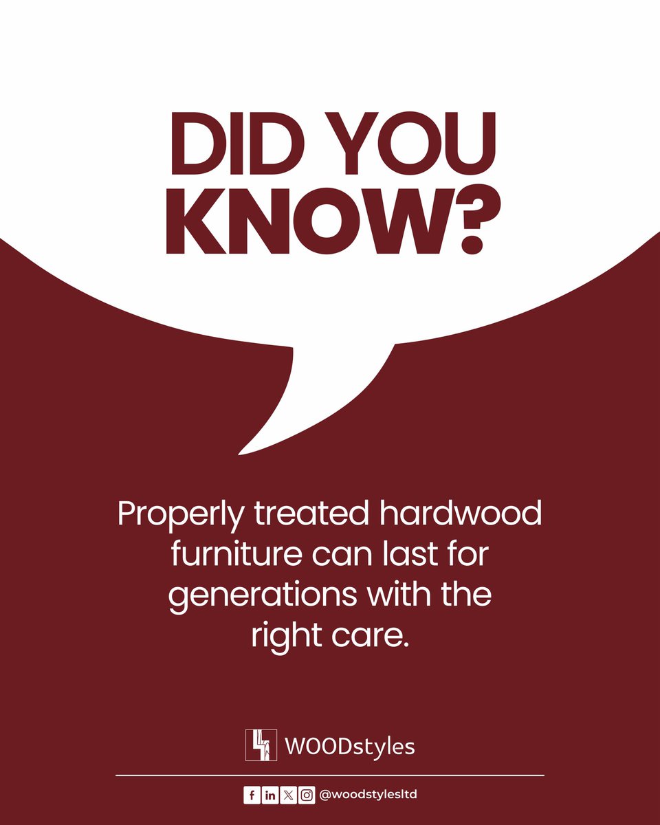 woodstylesltd's tweet photo. Did you know?
Natural wood adds warmth, character, and timeless elegance to every interior.
A simple choice that makes a lasting impression.
#WOODstyles #InteriorDesign #WoodFinishes https://t.co/FMWujHVpGu