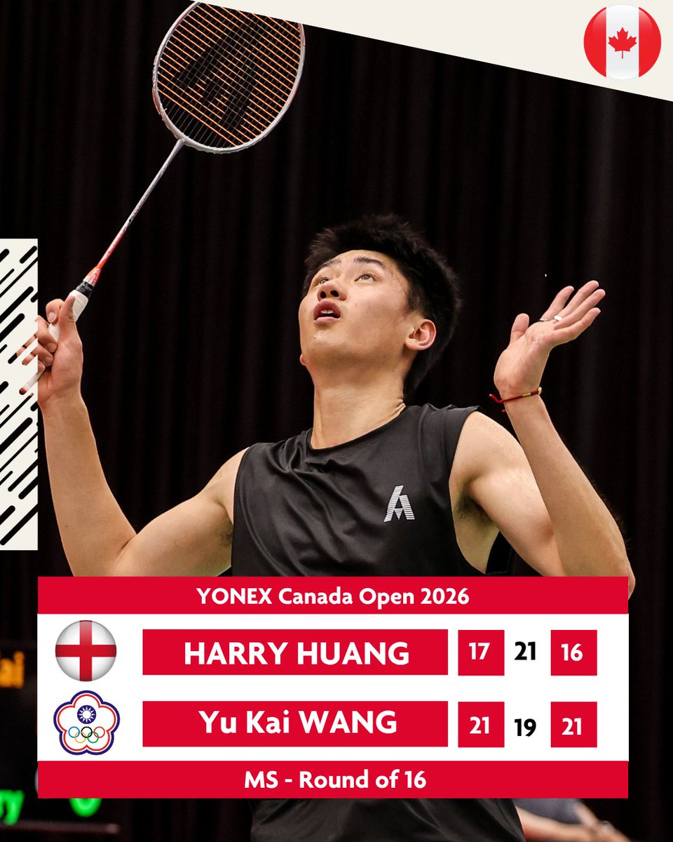 BadmintonEnglnd's tweet photo. Canada Open Day 3🙌

Sam &amp; Lizzie with a strong win against the 6th seeds💥
Harry Huang, Callum &amp; Estelle and Sian &amp; Lizzie miss out in three🤏
Abby &amp; Estelle's run ends

Keep pushing team!

#BElite #CanadaOpen

📸 @badmintonphoto https://t.co/iUqQBhea7v