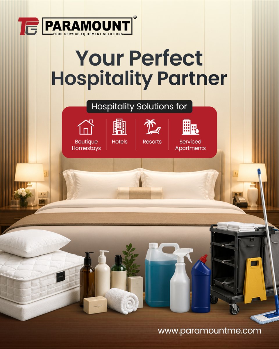 ParamountFSE's tweet photo. A guest may remember the room, the view, or the service—but what they truly remember is how the stay made them feel.

Proudly serving the hospitality industry across India from Wayanad, Kerala, we provide premium hospitality solutions for hotels, resorts, and boutique homestays. https://t.co/MQ0cIlwunm