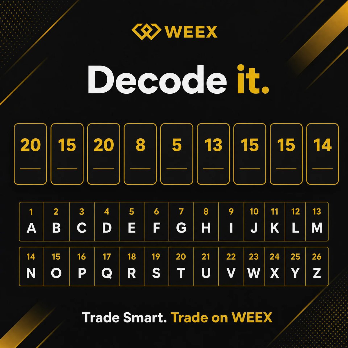 WEEX_Official's tweet photo. #WEEXQuiz Giveaway 🎁 Round 14

Win 50 USDT: 5️⃣ lucky winners to share!

Just......
✅ Tag  frens 🧑‍🤝‍🧑
✅ RT + Comment your answer + WEEX UID below 

Let's go! 👇 https://t.co/wFgbdq6Amj