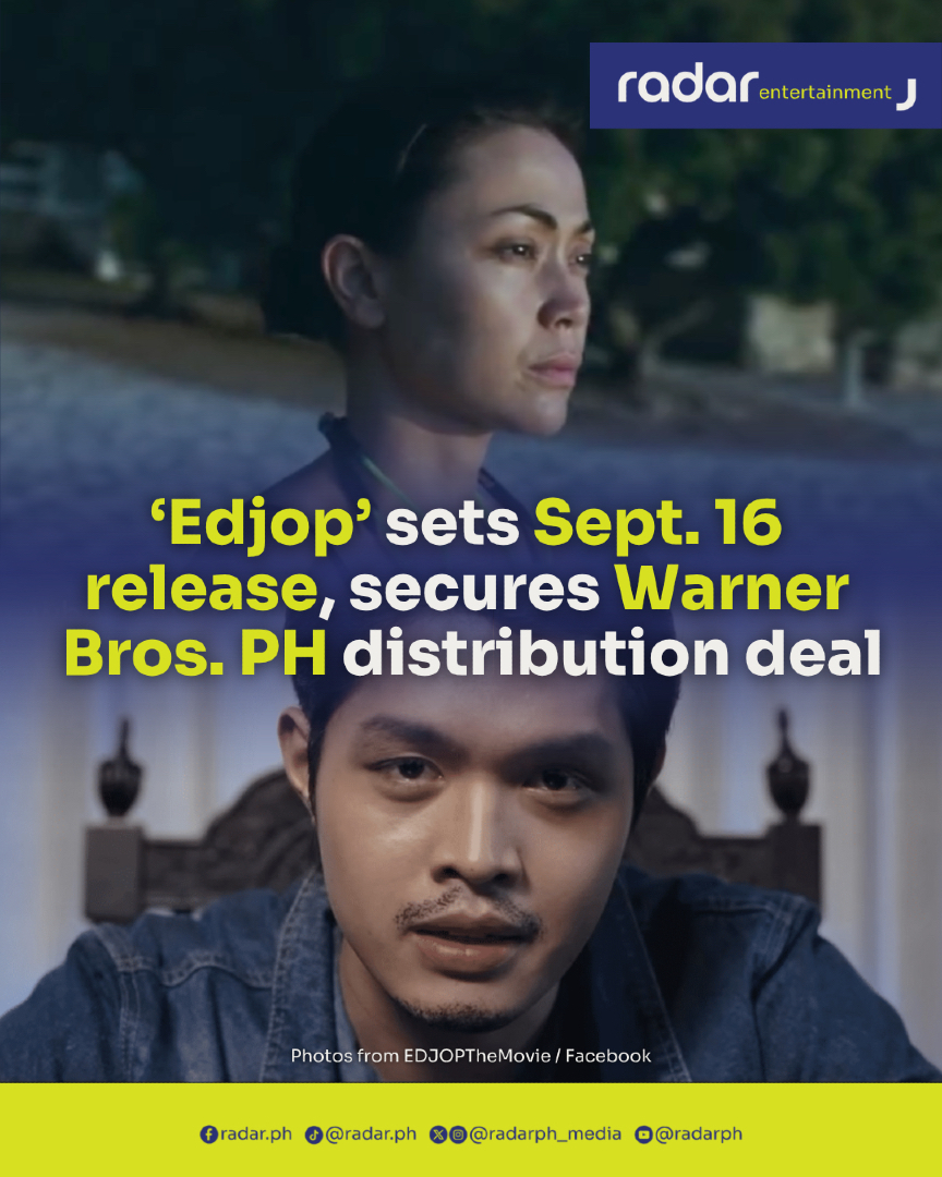 radarph_media's tweet photo. The highly anticipated biopic of Martial Law activist Edgar Jopson, titled “Edjop” and starring Elijah Canlas, is set to hit theaters nationwide on September 16, nearly 44 years after Jopson’s death in 1982.

In an Instagram Story posted on the film’s official social media page, the project, originally developed as an independent film, secured a distribution deal with Warner Bros. Pictures Philippines after five years of donation-backed production.

“We’re part of this country, too. We pay the people in power. A lot of people are oppressed and we have to fight for them. That’s the least we could do,” Canlas asserted in an earlier interview with radar Entertainment.

“It’s not just the youth. People of all ages should start caring about the country more and start caring about the oppressed more and give voices to the voiceless,” he added

The Katski Flores film traces Jopson’s transformation from student leader to underground activist during the Martial Law era. Canlas leads the cast in the titular role, alongside Jodi Sta. Maria as his daughter Joyette, as well as Kakie Pangilinan and Cedrick Juan.

(✍️: Rafael Asonza)

#radarEntertainment #radarPH