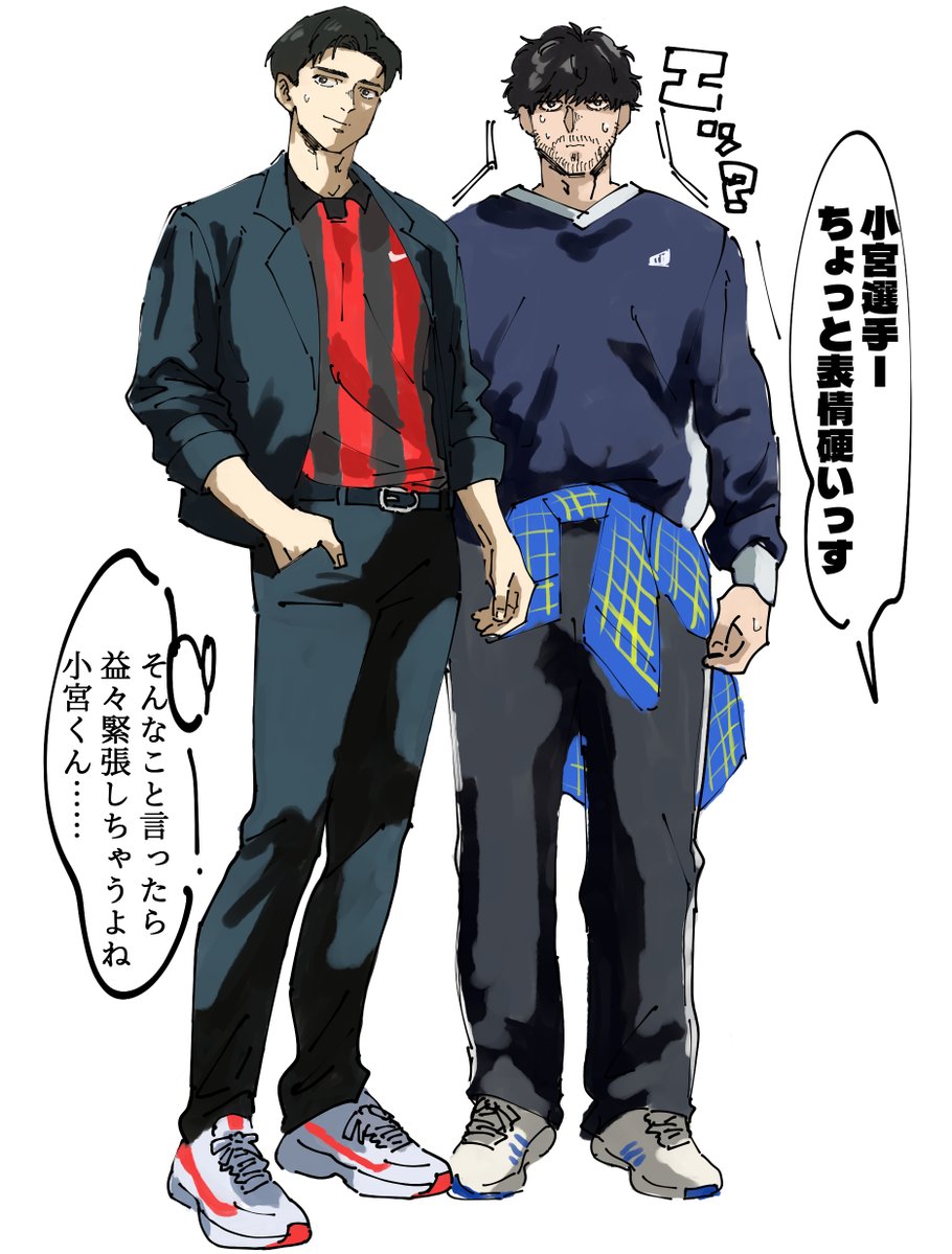 m14tarotaros's tweet photo. 何かの撮影妄想
表情とポーズをきめる傾向と対策が全く出来てないkmyが好きだ
ふたりにもbl０kec０reなスタイルしてもらった https://t.co/oW8yOTI4o7