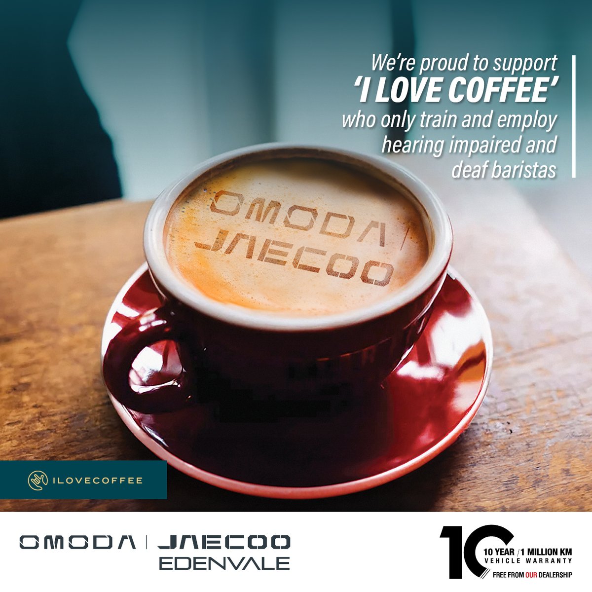 OmodaEdenvale's tweet photo. Every visit should feel a little different.

We proudly support I Love Coffee, where hearing-impaired baristas are trained and empowered.

Join us for a coffee on the house - and be part of something meaningful.

👉 Visit us today: https://t.co/r39B7CFGYl https://t.co/HAsa0JQb0W