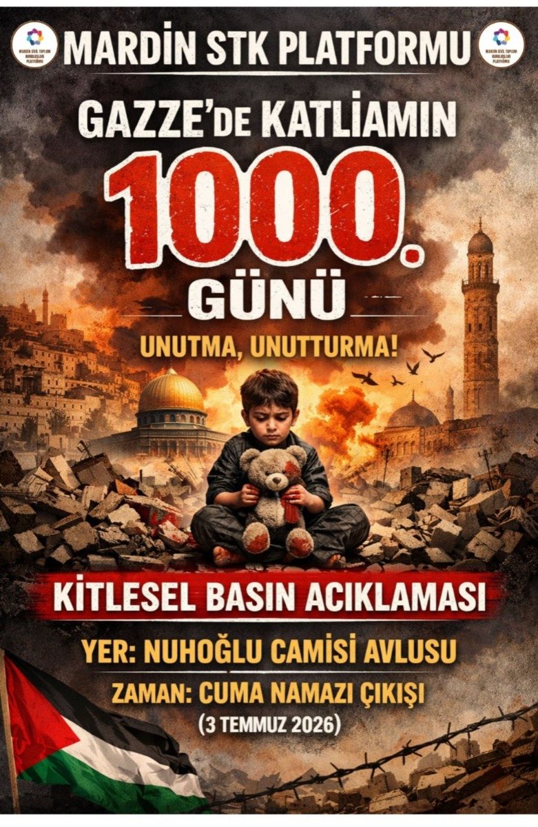 EbsArtuklu's tweet photo. Duyarsızlık insanlığa yakışmaz diyerek
başta üyelerimiz olmak üzere Mardin halkını Basın aciklamasina davet ediyoruz.
@MemurSenKonf
@EgitimBirSen
@_aliyalcin_ 
@memursenmardin
@ebsmardin 
@aselamdemir47 https://t.co/dOzRbPlnmj