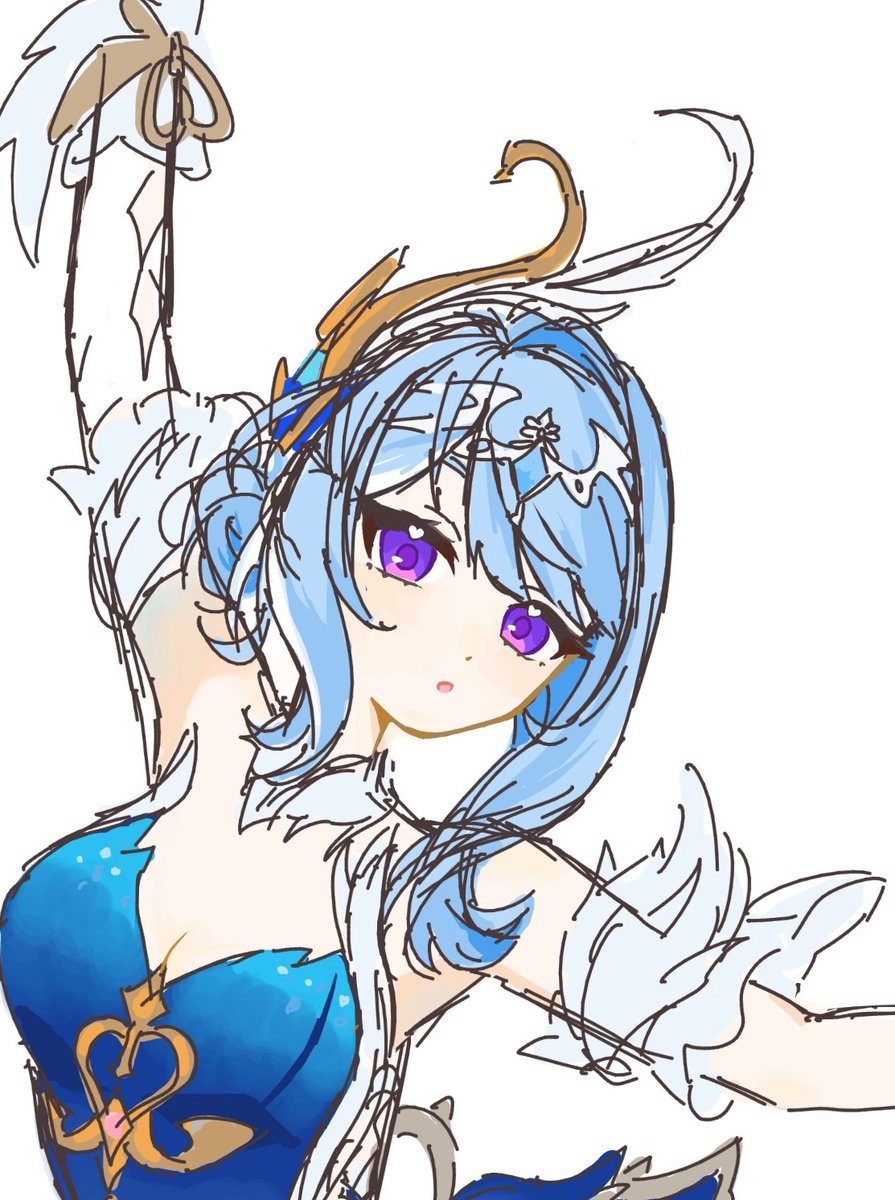 aironi02's tweet photo. かわいすぎて描いた🩵
#原神 https://t.co/31qlNOeYoG