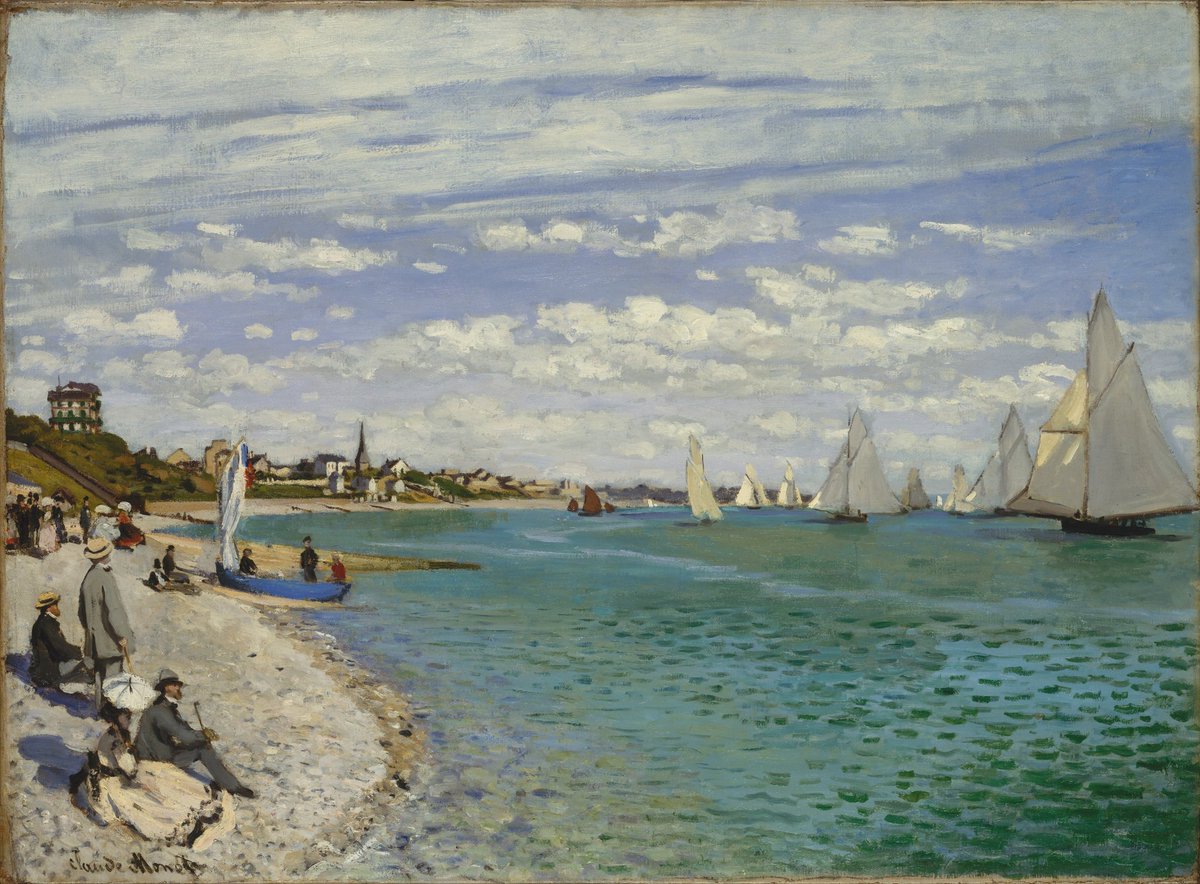 MoreauAntoine05's tweet photo. Claude Monet (1840-1926)
Regattas at Sainte-Adresse,
Normandy Region, 1867 https://t.co/qpTIr0apOg