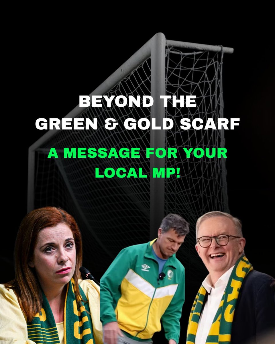 FSAAustralia's tweet photo. We're doubling down!

We are asking all football supporters to take two minutes today to contact their local federal MPs.

Step 1: Click the link below to access the email template

Step 2: Copy the text and paste it into an email addressed to your local MP. https://t.co/5NptXCEMwg