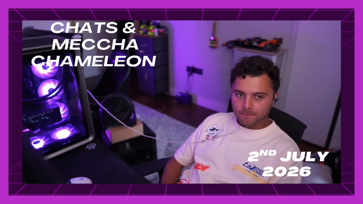 mfewtrelltwitch's tweet photo. 💟MAX•FEWTRELL•TWITCH•STREAM💟
Chats & Meccha Chameleon- 2nd July 2026
Chats & Meccha Chameleon with Dazzle, Bankai & Lorenzo
https://t.co/vd5GBgtPgw
#maxfewtrell #twitch #twitchstreamer #gamer #quadrant https://t.co/pmJ0nn3dBP