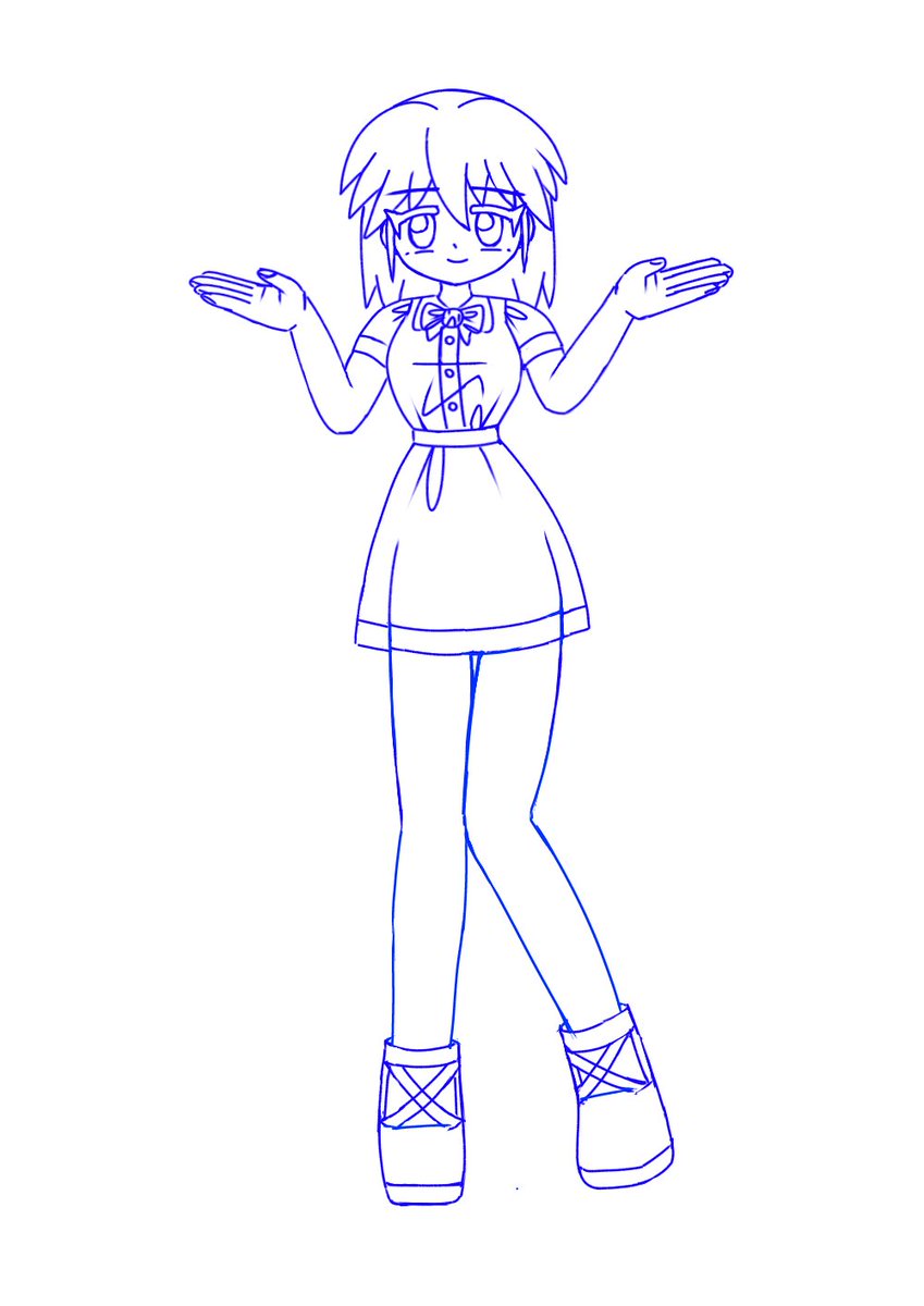 線画 oc #絵描きさんと繋がりたい #イラスト #らくがき