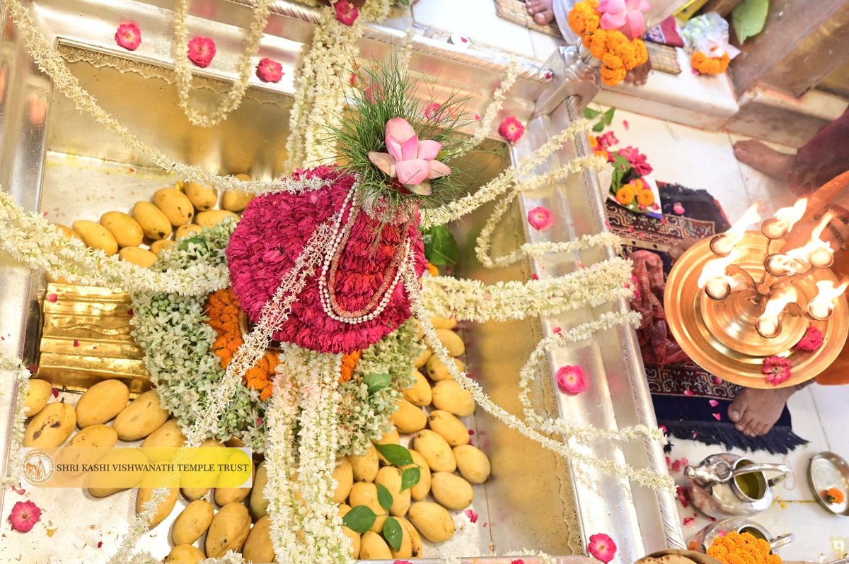ShriVishwanath's tweet photo. श्री काशी विश्वनाथ जी की मध्यान्ह-भोग आरती I
#kashi #darshan #kashivishwanath #VishwanathDham #blessings https://t.co/5oFht1gK0r