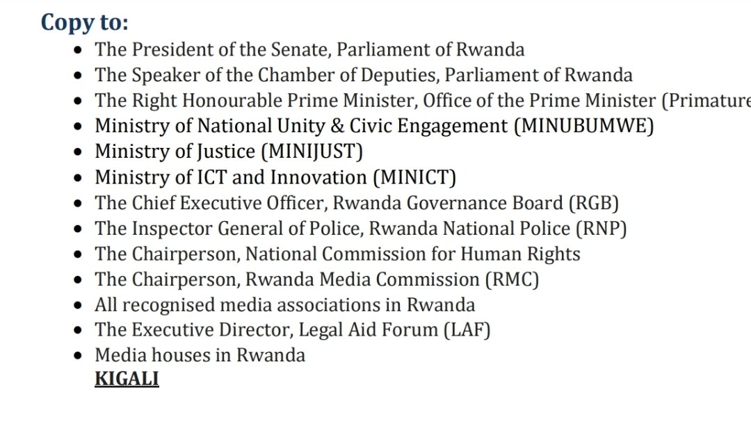 oswaki's tweet photo. Mwabyakiriye mute?

Ishyirahamwe ry'abanyamakuru mu Rwanda ryatabaje RIB riyisaba kurengera abanyamakuru bafite ibyangombwa "bahungetwa" n'abantu bakoresha imbuga nkoranyambaga zirimo na YouTube 

ARJ yatanze ingero za YouTube Channels zirimo Ibigezweho TV, Ikaze TV, Magash TV, The Chapters TV na Give Hope TV.