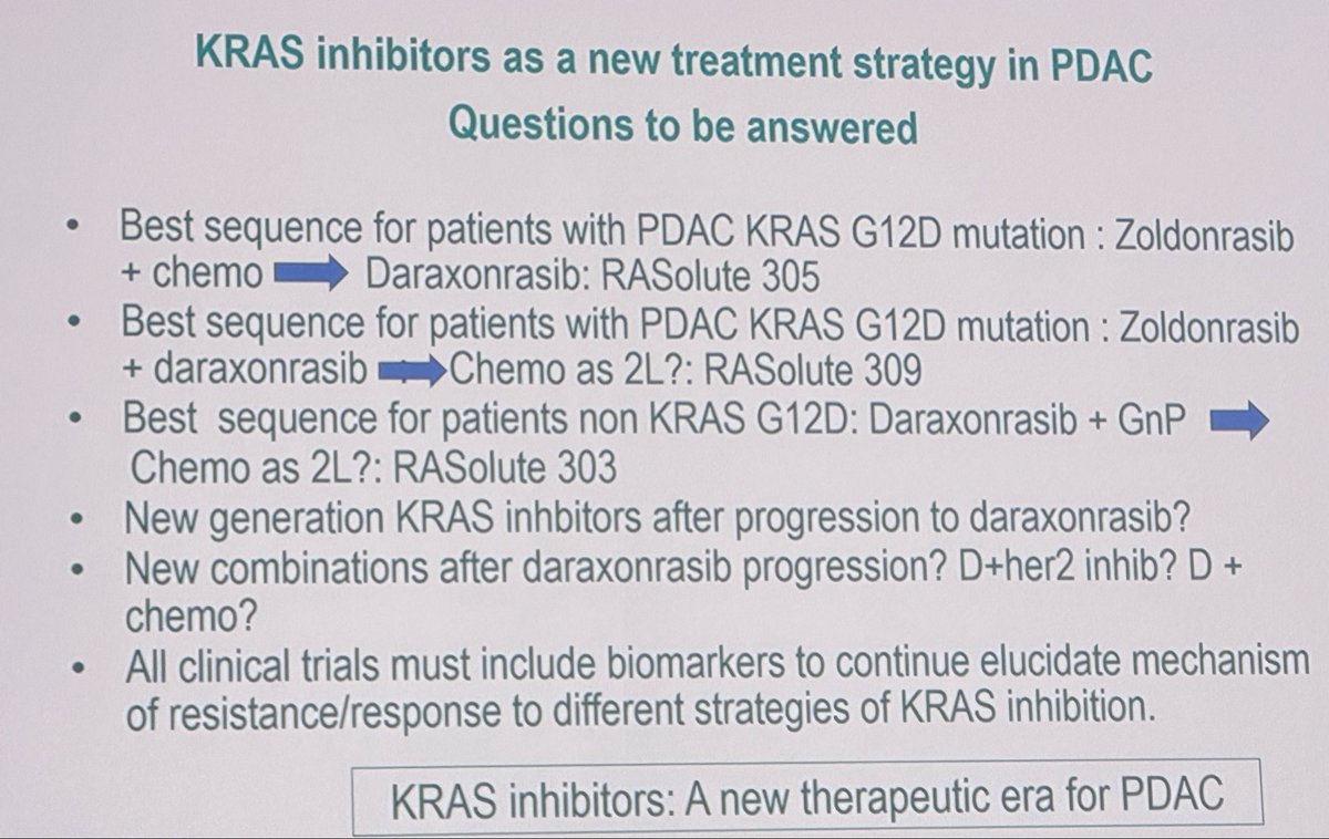 lucykflanders's tweet photo. The question is no longer if KRAS inhibitors have a role in PDAC—it is how best to use them?
Future research should focus on:
🧬 Optimal sequencing
💊 Rational combination strategies
🔄 Overcoming resistance
🎯 Biomarker-driven patient selection
#ESMOGI26 #PDAC https://t.co/88rUedDLbT