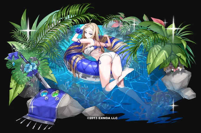 【バカンスナイト ヘイズル】描かせて頂いてます よろしくお願いします! #千年戦争アイギス