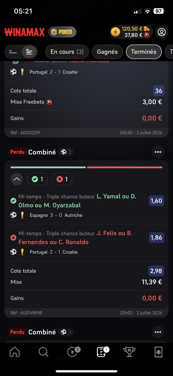 JrmzM's tweet photo. @NEXENPRONOS On est d’accord que la côte sur le match du Portugal doit passer à 1, Félix pas titu et n’a même pas joué https://t.co/EKJlGUYEXf