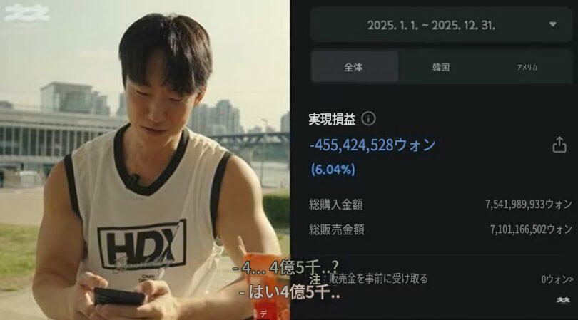 hoshusokuhou's tweet photo. 「40歳まで苦労して貯めた約7億ウォン（約7,400万円）を株で失った」韓国の人気運動系ユーチューバーが若者に警鐘を鳴らす

■初めは順調
・「労働収入だけではソウルで家を買うことはできない」と考え株式投資を開始
・最初は堅実だった、米国大型株を積立・分散
↓
■破滅の始まり
・欲が出て投資スタイルが変化
・「自分には才能がある」と思い込んだ
↓
・高額資金で短期売買を繰り返し約2億ウォンの損失
・取り返そうと短期売買を繰り返し約4億ウォンまで損失が拡大

■損失
1口座：約4億5千万ウォン損失
別口座：約1億5400万ウォン損失
さらに今年の損失も合わせ、
累計約7億ウォンを失い、残高はほぼ0ウォン

■若者へのメッセージ
私と同じ失敗をしないでほしい
株価ばかり見続ける生活
運動にも集中できない
景色を楽しむ余裕も失った
お金だけでなく健康や人間関係まで失う
人生そのものを失っていた