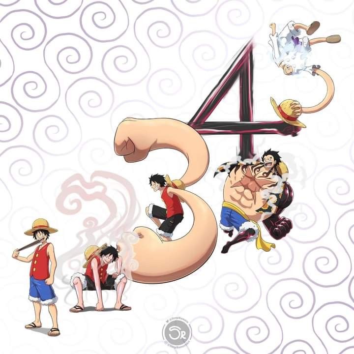 Tipsall001's tweet photo. Evolution of Luffy https://t.co/4bVSrIl01n