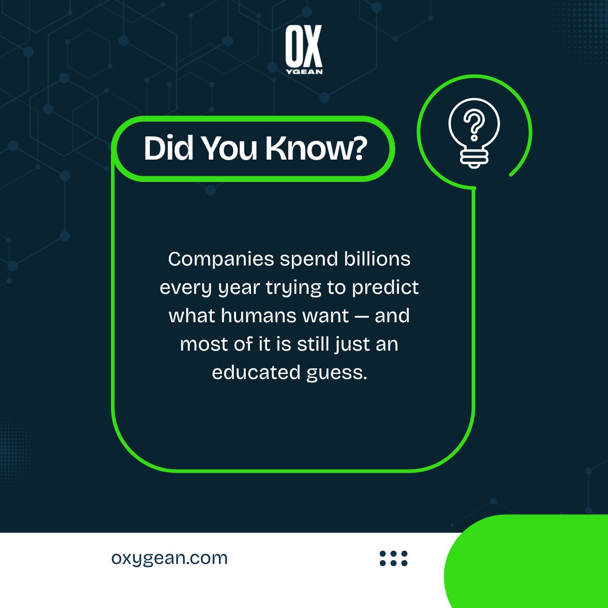OXygean_app's tweet photo. Most customer intelligence is inference—not truth. OX gives enterprises consent-based, declared human intelligence instead of clicks and guesses. Better truth. Better decisions. Founding Sector Partner conversations are open. #OX #AI #DigitalYou #Tech https://t.co/nz7IwUFo16