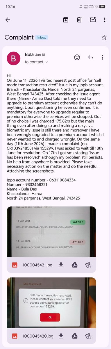 soyourav's tweet photo. @IndiaPostOffice Check! is there anything left to elaborate ? https://t.co/zoPTrpTiwy