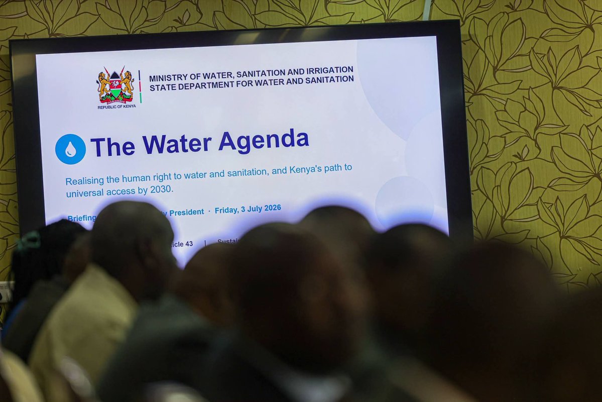 _KithureKindiki's tweet photo. HARAMBEE HOUSE ANNEX, NAIROBI CITY COUNTY, KENYA 
FRIDAY, JULY 3, 2026

The establishment of the National Infrastructure Fund (NIF) will go a long way in advancing the long delayed objective of having adequate water for irrigation and domestic use. 

It is expected to use the NIF to build 50 mega dams and 200 mid sized dams, some of which have been in the plans for more than 30 years but could not be constructed due to funding constraints. 

Cumulatively, the NIF is set to help us put 2.5 million acres of additional land under irrigation, improving agricultural productivity and permanently solving our perennial food security challenges. 

Received update on the Government's agenda for the water sector from the Cabinet Secretary, Principal Secretaries and heads of water agencies. 

Urged them to promote teamwork, to expedite the pace of delivery and to work with all stakeholders including County Governments to ensure seamless service delivery.