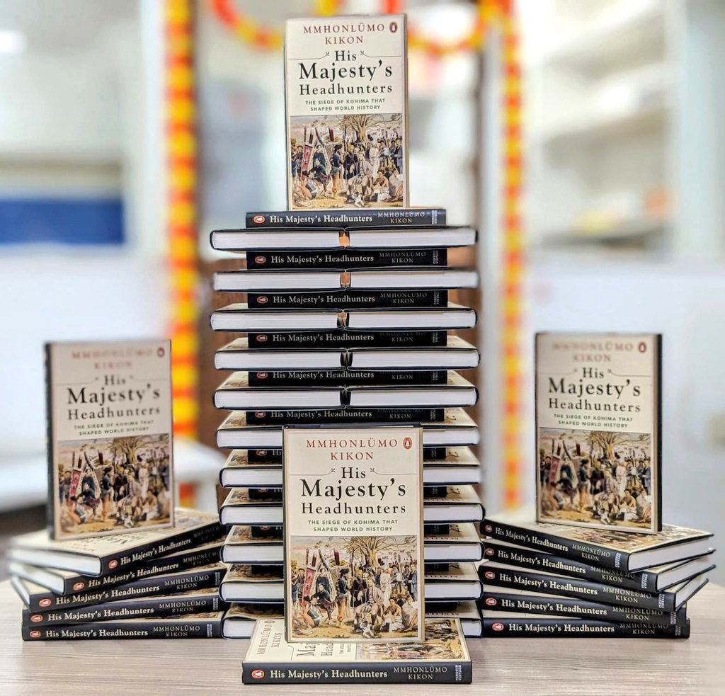 PadhegaIndia_'s tweet photo. #PIBookRecommendation ⚛️
Presenting a really significant &amp; much acclaimed book: His Majesty's Headhunters (The Siege of Kohima that Shaped World History) by Shri Mmhonlumo Kikon (@MmhonlumoKikon).
#BuyOriginal 💮 #BuyFromPI
Order 👉https://t.co/t6hbn3sCq7 https://t.co/A3QADFODEh