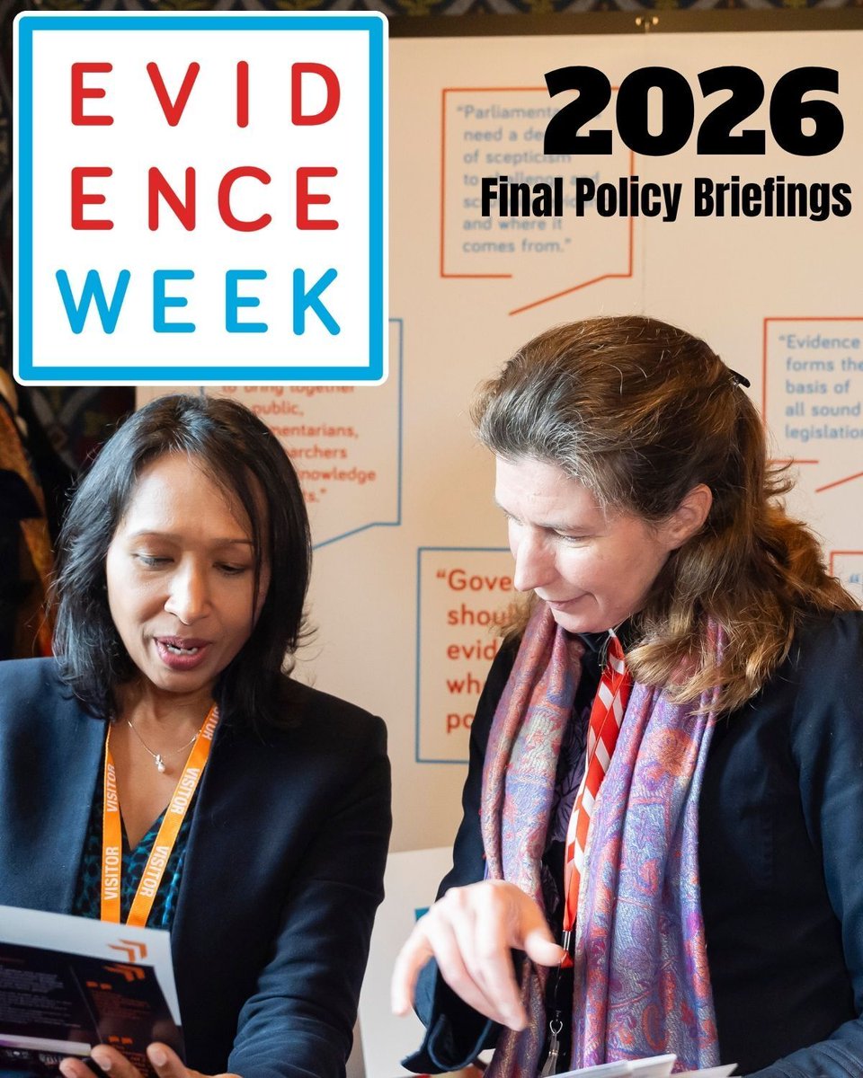 senseaboutsci's tweet photo. ❗️Final policy briefing topics announced!❗️
#EvidenceWeek connects policymakers with researchers, who present their latest research to inform policy
Read this 🧵 for our final policy briefing sessions - or see the full list 👇️ https://t.co/DvX8aIww3y
🧵 1/4 https://t.co/1qvrdOOnGC