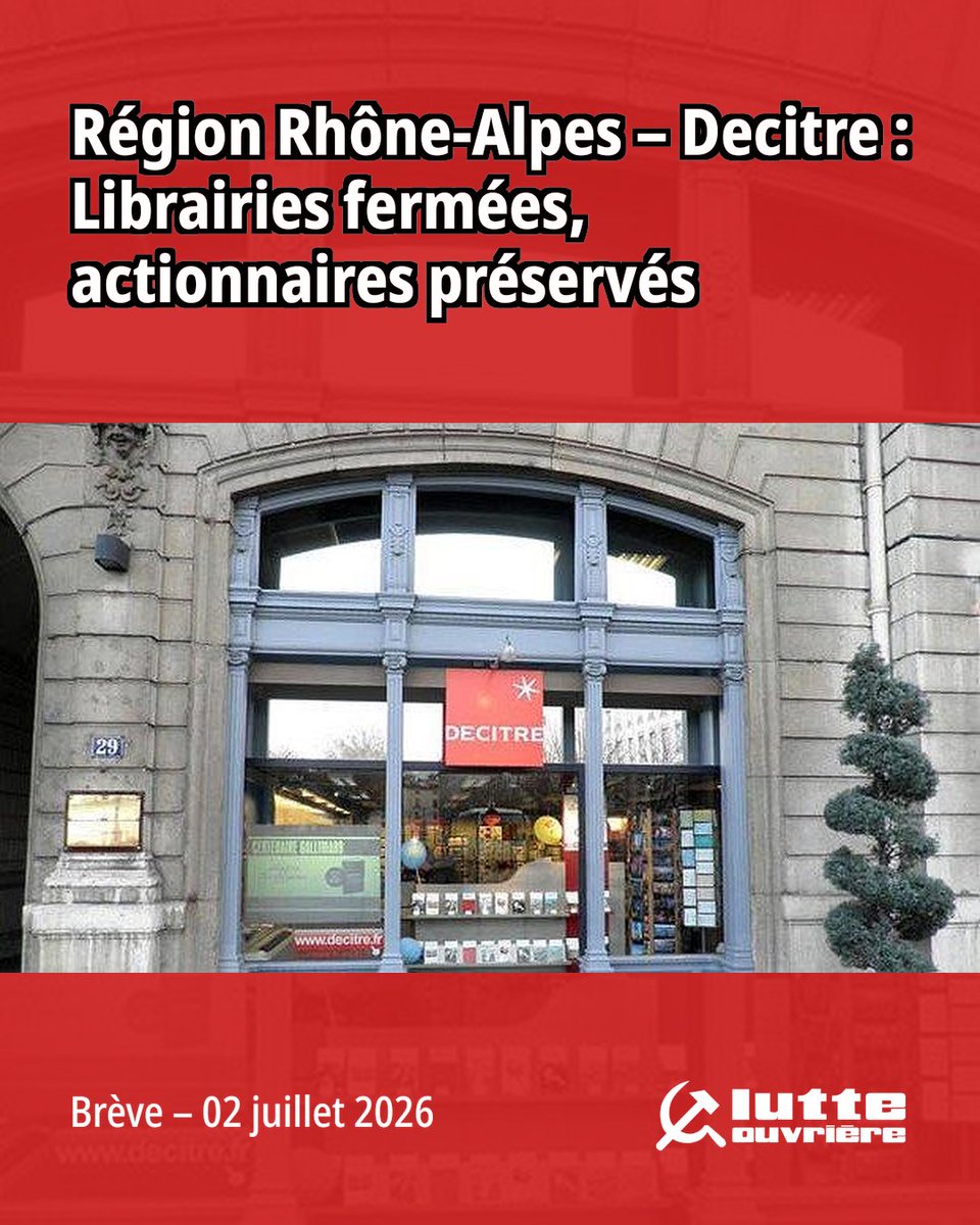 jcfagnouLO's tweet photo. #Decitre : Librairies fermées, actionnaires préservés
Le groupe Nosoli, qui possède Decitre, a annoncé la fermeture de deux librairies à #Lyon (dont celle de #Bellecour datant de 1907), une à Saint-Étienne et une à Grenoble.
Pour lire la suite ⤵️
https://t.co/VmHNBU9KKw https://t.co/VD5pTTe1Gy