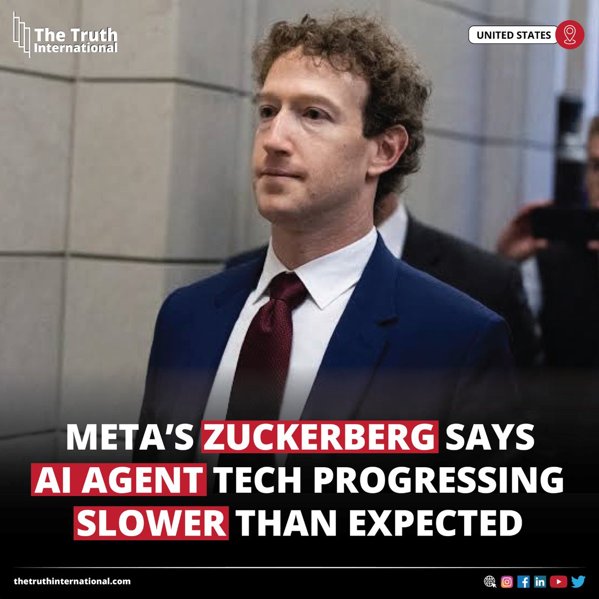 ttimagazine's tweet photo. Meta’s Zuckerberg Says AI Agent Tech Progressing Slower Than Expected
READ MORE: https://t.co/IOqdFiyhLO
#Meta #Zuckerberg #AI #Agent #Tech #Progressing #Slower #Expected #UnitedStates #TTI https://t.co/VTHpi2fxAp