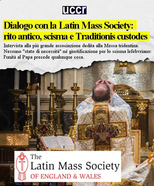 UCCR's tweet photo. TRADIZIONALISTI VERI
Un'intervista che mostra perché ricondurre ogni tradizionalista a posizioni scismatiche o prendersela con la #Messainlatino a causa dei #lefebvriani è un errore enorme.
🔴CONTINUA A LEGGERE👇
https://t.co/uHUdjYT5Tq https://t.co/LiTJ9slSOR