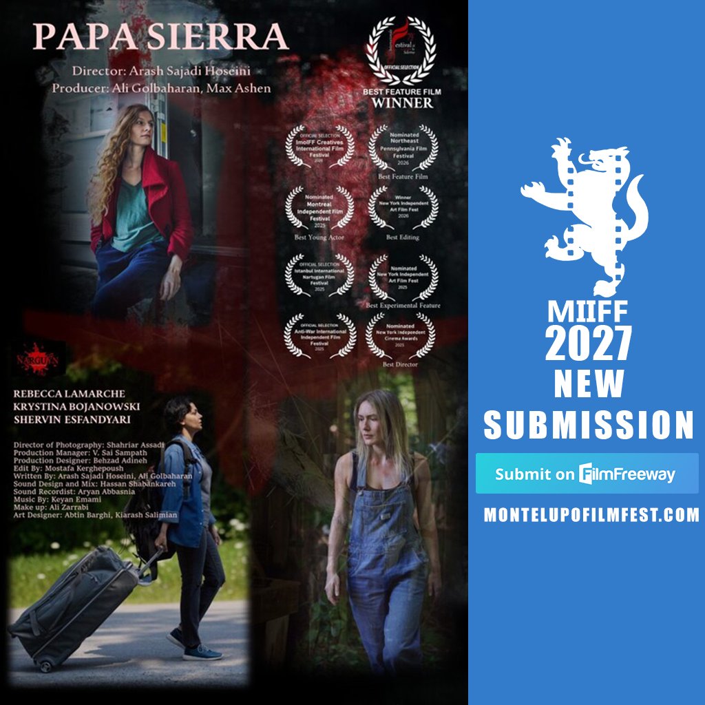 MIIFFEST's tweet photo. OPEN CALL MIIFF 2027!  https://t.co/2fJ5McXO3v #filmfestival #shortfilm #short #documentary #featurefilm #musicvideo #cinema #director #producers #movies #video #film #opencall #indiemovie #indiemovies #indieproducer #filmfreeway #indiecinema #indiefilm #scrip https://t.co/BOa3qoDsU9
