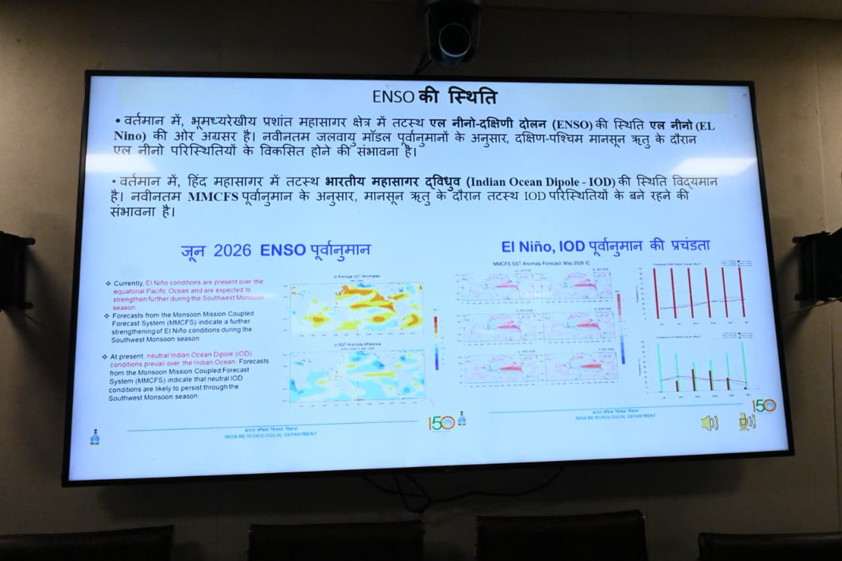 AgriGoI's tweet photo. माननीय केंद्रीय कृषि एवं किसान कल्याण मंत्री श्री शिवराज सिंह चौहान ने कृषि भवन, नई दिल्ली में कृषि एवं किसान कल्याण विभाग के सचिव श्री अतीश चंद्रा, सचिव (डेयर) एवं महानिदेशक (आईसीएआर) डॉ. एम.एल. जाट तथा कृषि एवं किसान कल्याण मंत्रालय के वरिष्ठ अधिकारियों की गरिमामयी उपस्थिति में कृषि क्षेत्र की साप्ताहिक समीक्षा बैठक की।

माननीय मंत्री ने सूखे, अल-नीनो तथा मानसून का कृषि क्षेत्र पर पड़ने वाले संभावित प्रभाव, वर्तमान कृषि परिदृश्य तथा किसानों के हित में आवश्यक तैयारियों एवं रणनीतियों की विस्तृत समीक्षा की।  

#ShivrajSinghChouhan
#IndianAgriculture
#AgriGOI