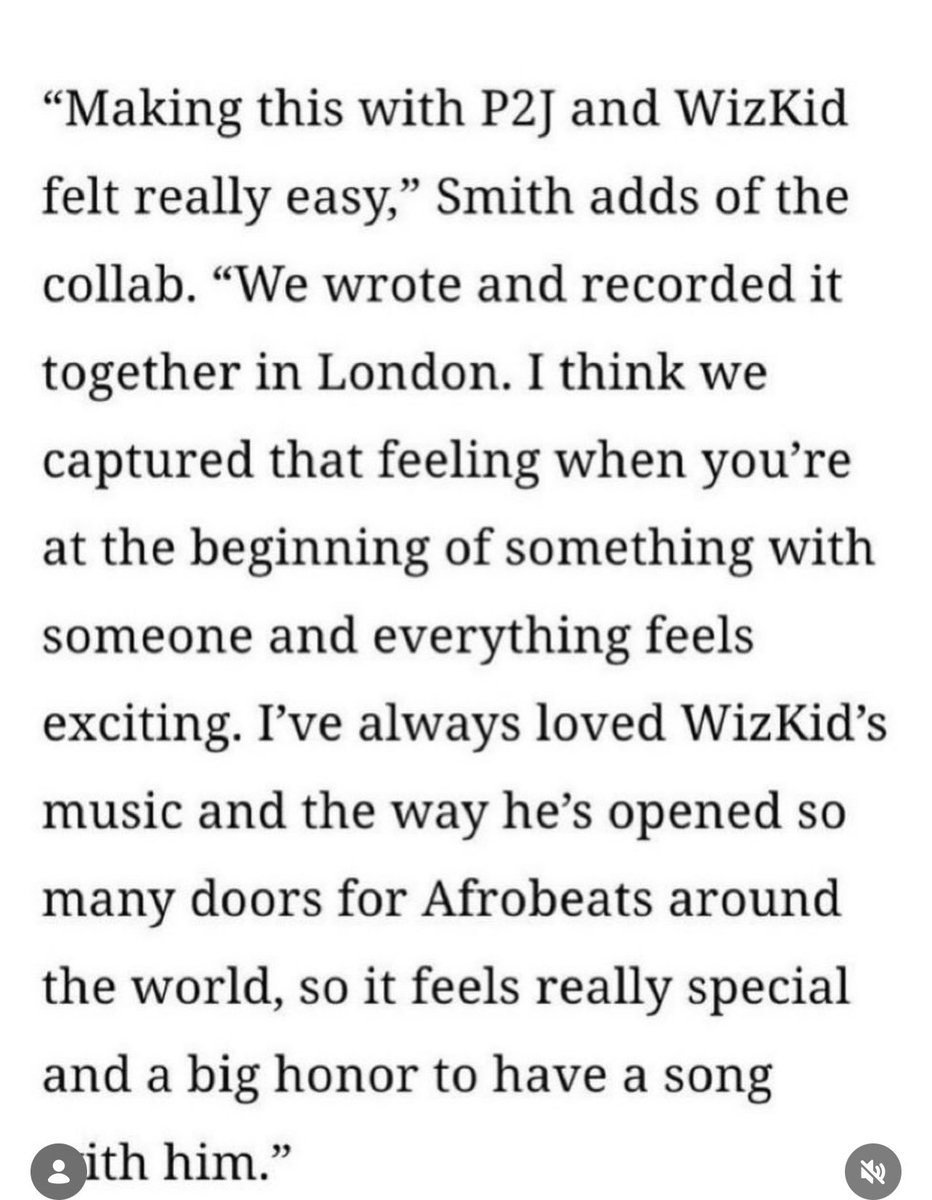 Derahback's tweet photo. “I've always loved WizKid's music and the way he's opened so many doors for Afrobeats around the world, so it feels really special and a big honor to have a song with him."

-Jorja Smith ❤️🌹 https://t.co/S688dB3CZp