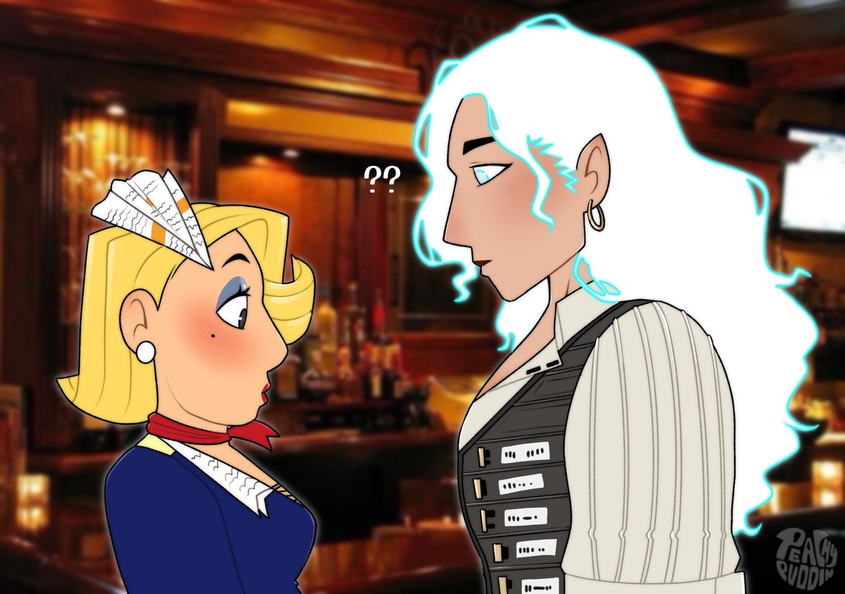 Peachy_Puddin's tweet photo. My part of a trade with @am_a_loaf I had fun drawing Juni!! and I’m highkey proud of how Volt came out ⭐️ https://t.co/kdAZFwIyif