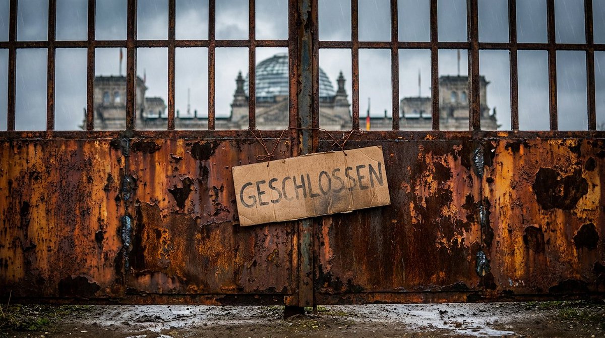 contra_24's tweet photo. Berlin spielt das Theater des Scheiterns auf der großen Bühne, und das Publikum – Sie und ich – muss den Eintritt für den ökonomischen Ruin des eigenen Landes auch noch bezahlen...

https://t.co/vk99O54Wnq https://t.co/Xx7kLjstcb