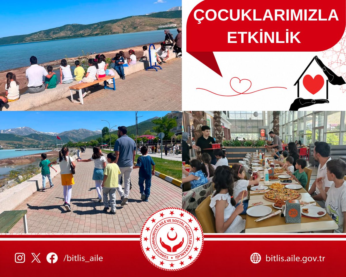 bitlis_aile's tweet photo. 🌞 Yaz Tatili, Mutlu Anılarla Başladı

Yoğun geçen eğitim-öğretim yılının ardından, koruma ve bakım altındaki 7-12 yaş grubundaki çocuklarımız için Tatvan ilçemizde keyif dolu bir yaz tatili etkinliği düzenledik.

Sinema ve pizza etkinliğinin ardından Tatvan sahilinde bisiklet süren çocuklarımız, güneşli havanın ve yaz tatilinin tadını doyasıya çıkardı.

Birlikte eğlenmenin, keşfetmenin ve unutulmaz anılar biriktirmenin mutluluğunu yaşayan çocuklarımızın sosyal, duygusal ve kültürel gelişimlerini destekleyen etkinliklerimiz yaz boyunca devam edecek.

Çocuklarımızın yüzündeki tebessüm, en güzel motivasyonumuz olmaya devam ediyor. 💙
@tcailesosyal @BitlisValiligi @LemanYenigunAk @ASHB_COCUK