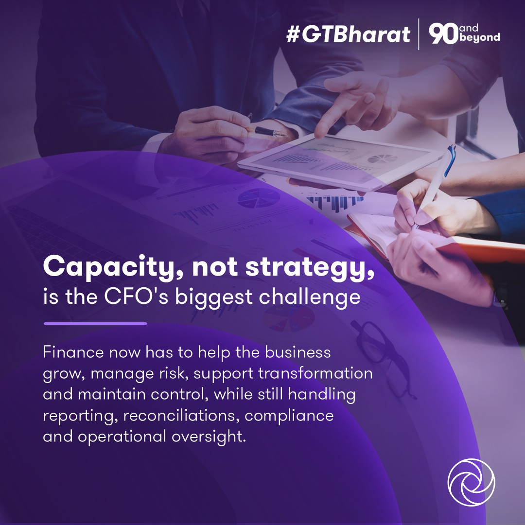 GrantThorntonIN's tweet photo. Finance leaders continue to balance strategy with finance operations. In the @FE_CFO article, our Partner and CFO Advisory Leader, Karan Marwah, explains why capacity, not strategy, has become the CFO's biggest challenge.
Read: https://t.co/sq35NNYQz9
#CFOs #FinanceLeadership https://t.co/Ce1GYtRNwV