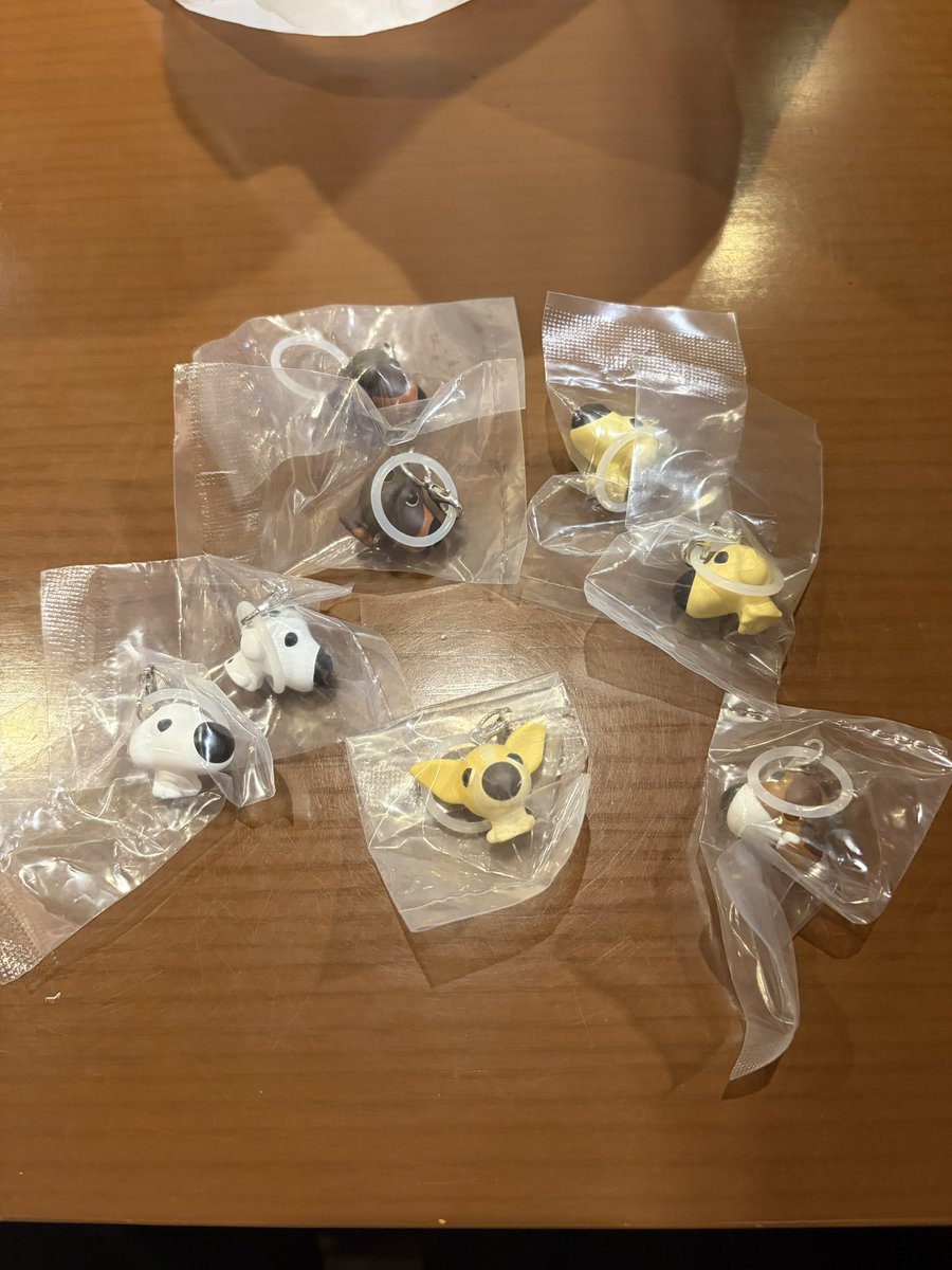 syf8lj's tweet photo. THE DOG ガチャの目印チャームどなたか交換してくださる方いませんか？？

求】パグ、ブルドッグ
譲】ダックス×2、ゴールデンレトリバー×2、ダルメシアン×2、チワワ、ビーグル

都内・横浜・川崎辺り手渡し、本日対応可能です。どちらも複数個欲しいので複数個の交換大歓迎です！ https://t.co/PoSYlNSSkJ