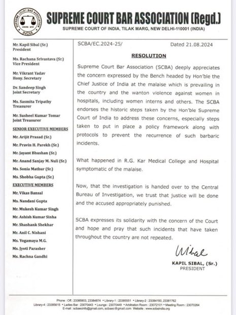 BesuraTaansane's tweet photo. Duplicity is the @KapilSibal ka middle name. He opposed Ram Mandir in Court & is today pretending to be a well wisher

But this is a pattern .. see this one !

Kapil Sibal President SC Bar Association - expresses concern over rising violence against women & condemns the horrific RG Kar Incident

Kapil Sibal Advocate - represents State of WB in the same RG Kar matter