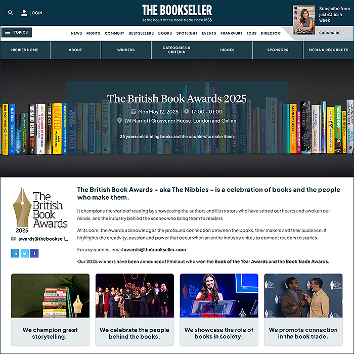 affino's tweet photo. The British Book Awards (Nibbies) Case Study - https://t.co/TQekiH04pT @affino @affinoplatform #affinoadvancedevents #advancedevents #eventside #thenibbes #immersiveeventsite #affinopower https://t.co/Ui37aIh4PP