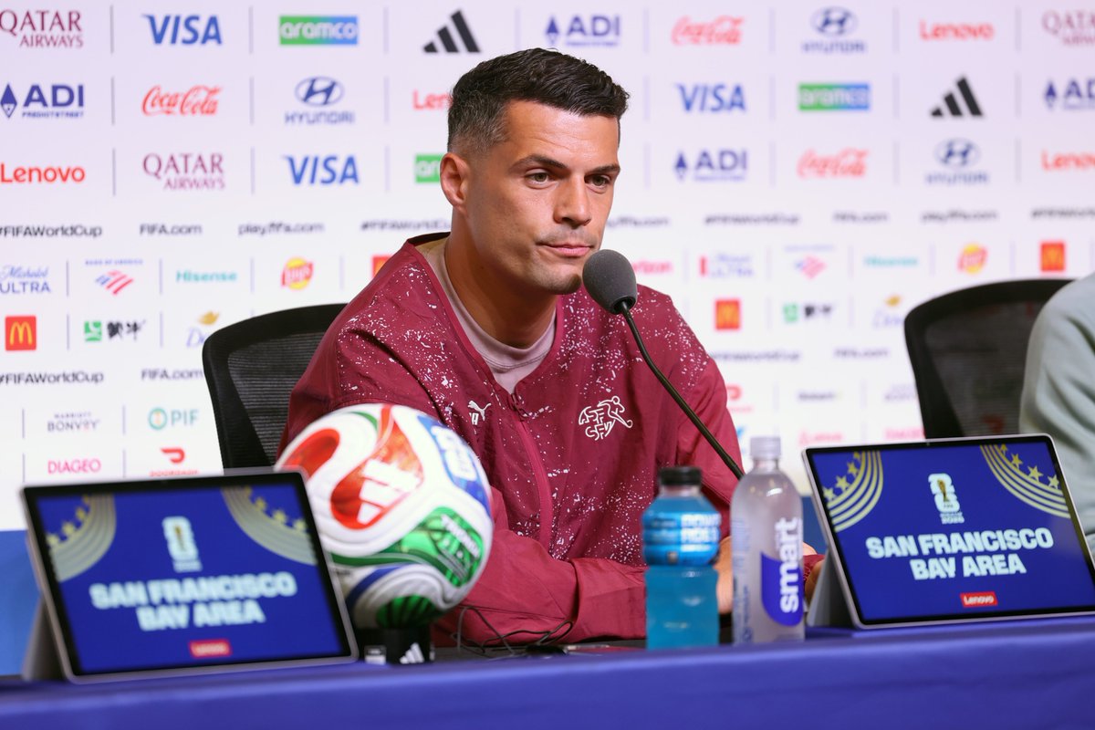 JamesCopley_'s tweet photo. Granit Xhaka, asked about transfer speculation after last nightโs game:
โThatโs not my job. I have my management for that. I want to concentrate fully on the World Cup.โ
Thoughts?
#SAFC https://t.co/E31FGIVGKs