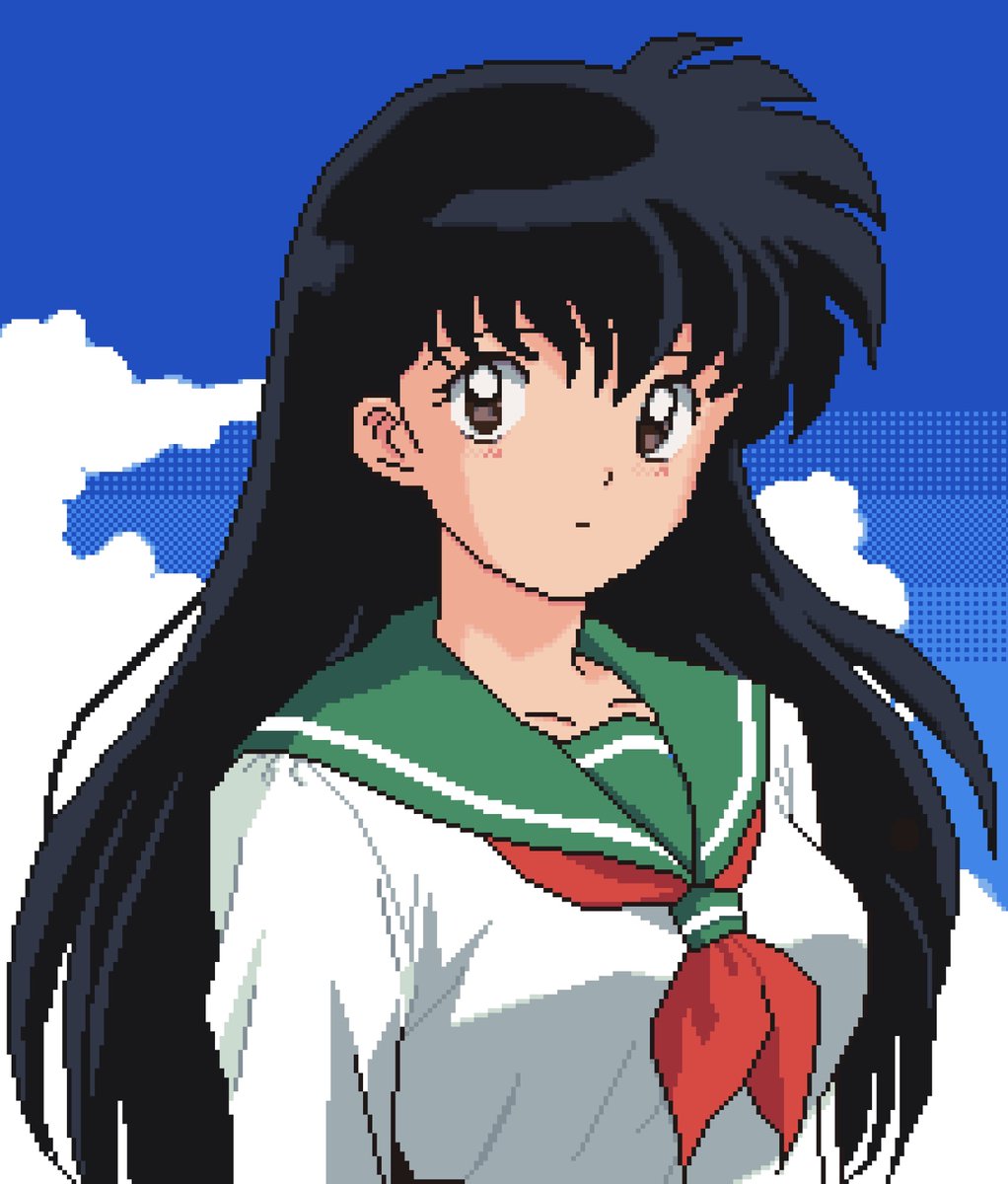 itsmeiku7's tweet photo. I drew Kagome from Inuyasha in a retro game style.
#pixelart #ドット絵 #犬夜叉 https://t.co/9ocNNKv76H