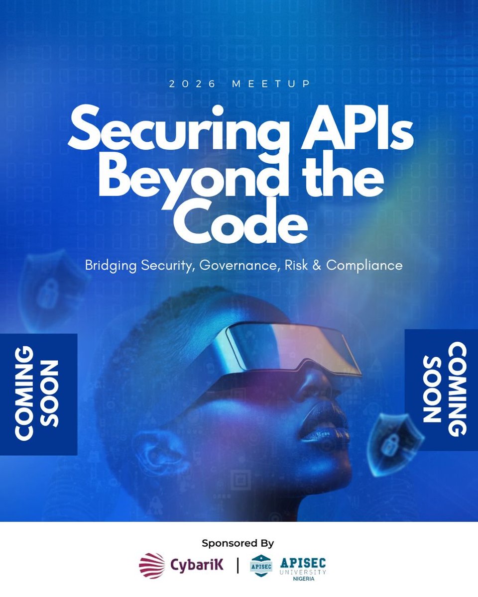 APIsecUNigeria's tweet photo. Coming soon🤩🤩🤩 https://t.co/mhBKVoqSaM