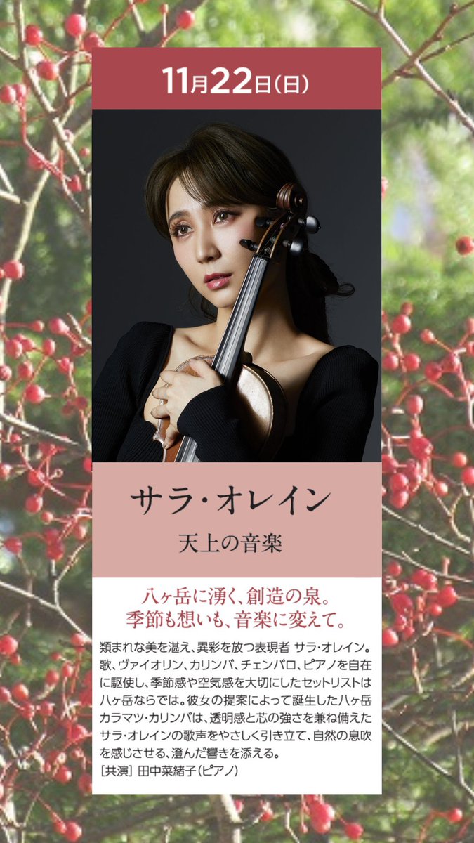 SarahAlainn's tweet photo. 春以来
秋の八ヶ岳が叶いました🥲

サポーターさん、お待ちしてます🍂🙏

翌日の #カリンバ マスタークラス
どんな選曲が良いですか？ https://t.co/pmP3irheYo